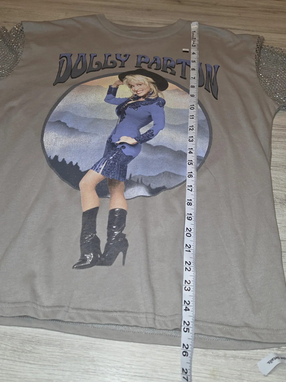 Dolly Registered Trademark Dolly Parton Shirt Women's Gray Size XS C5 - Picture 3 of 6
